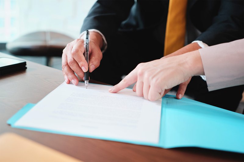 signing paperwork