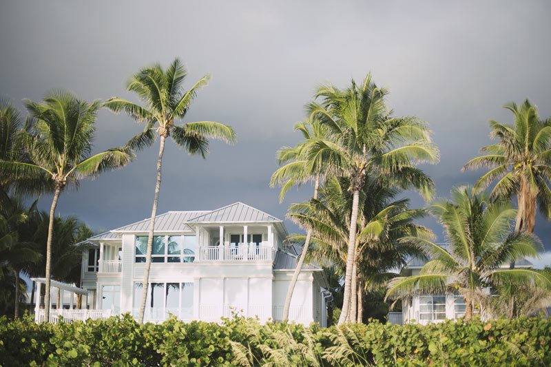 House during storm